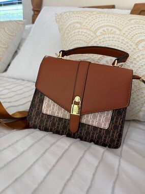 Signature Top-Handle Satchel in Brown